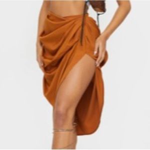 Orange vacay skirt